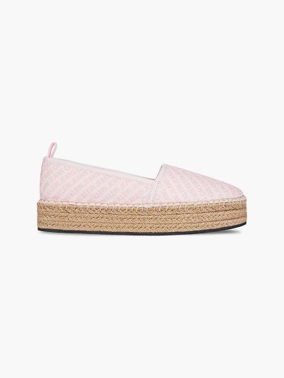 Calvin Klein Cipők HU131171 | Calvin Klein Logo Platform Női Espadrilles Rózsaszín